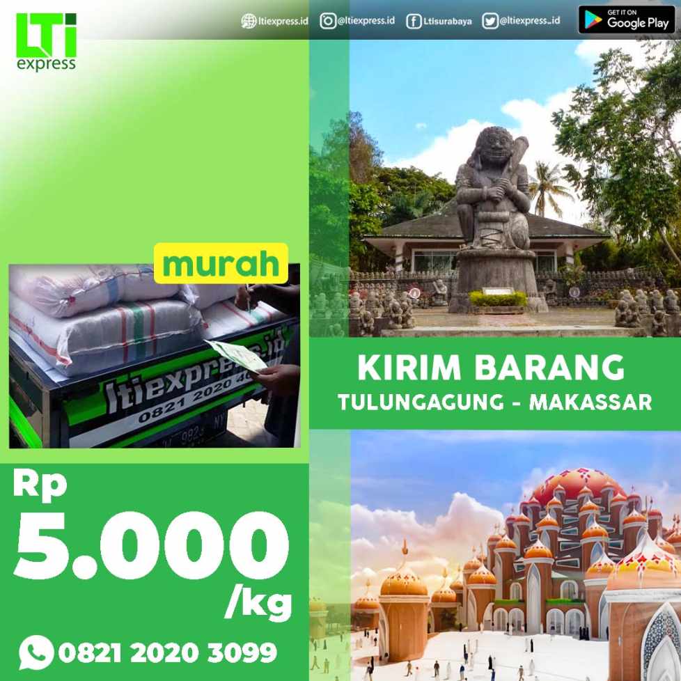 cargo murah tulungagung makassar