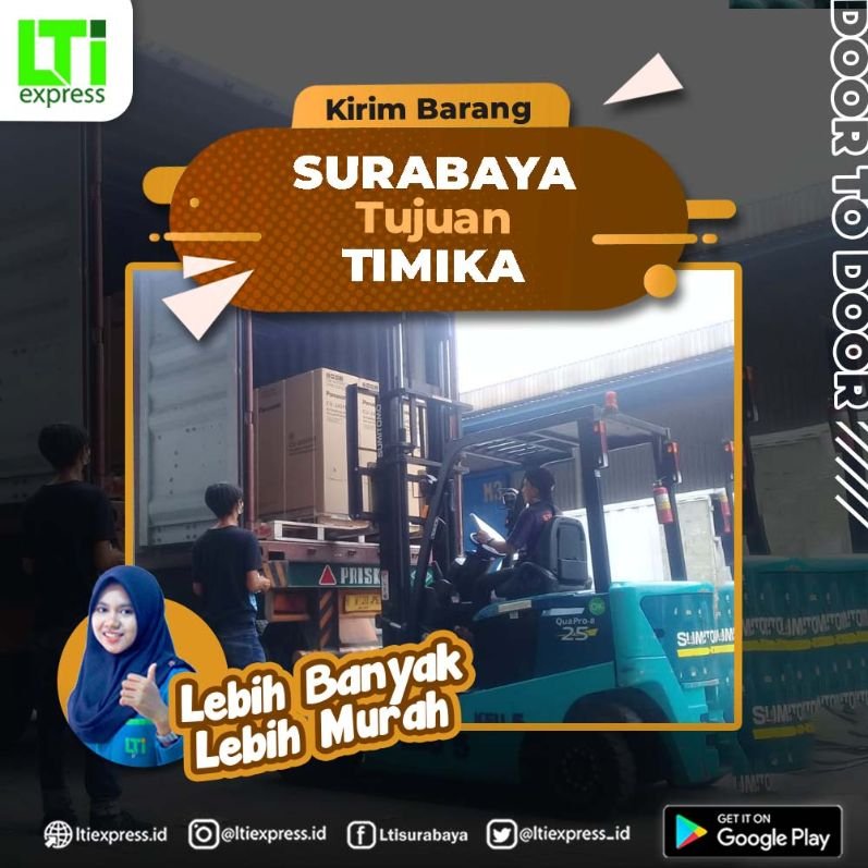 ekspedisi surabaya timika