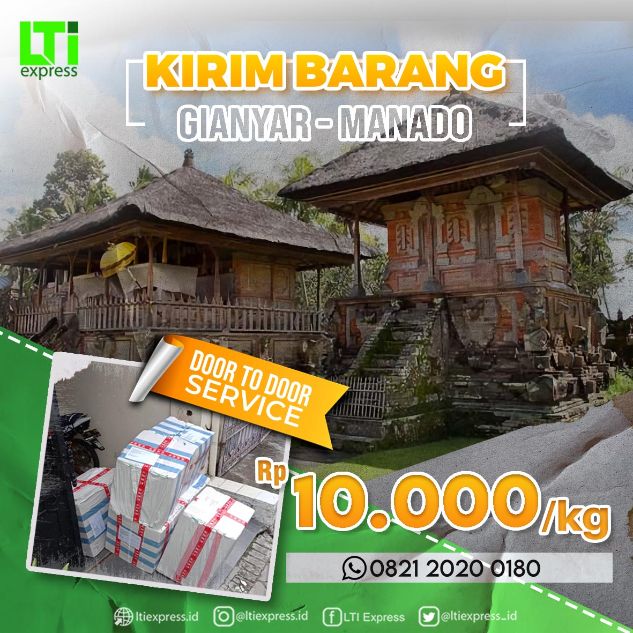 ekspedisi gianyar manado