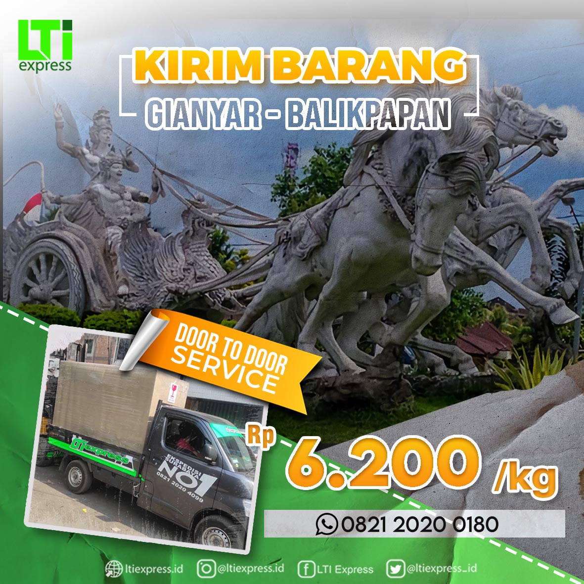 ekspedisi gianyar balikpapan