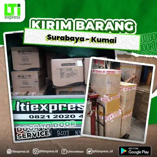 ekspedisi surabaya kumai
