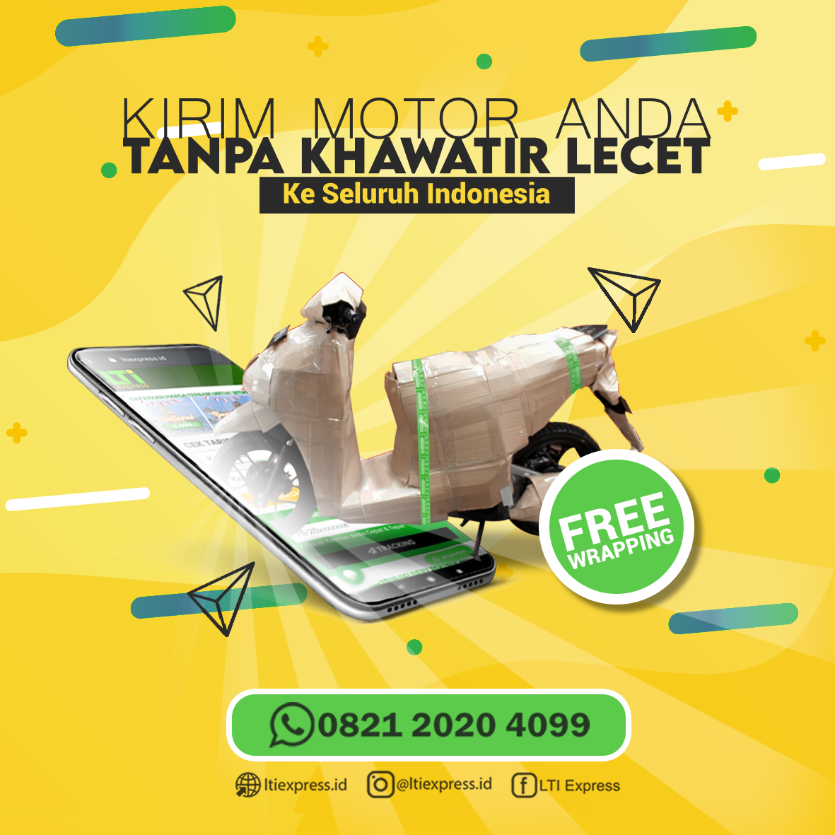 jasa kirim motor murah surabaya kutai kartanegara