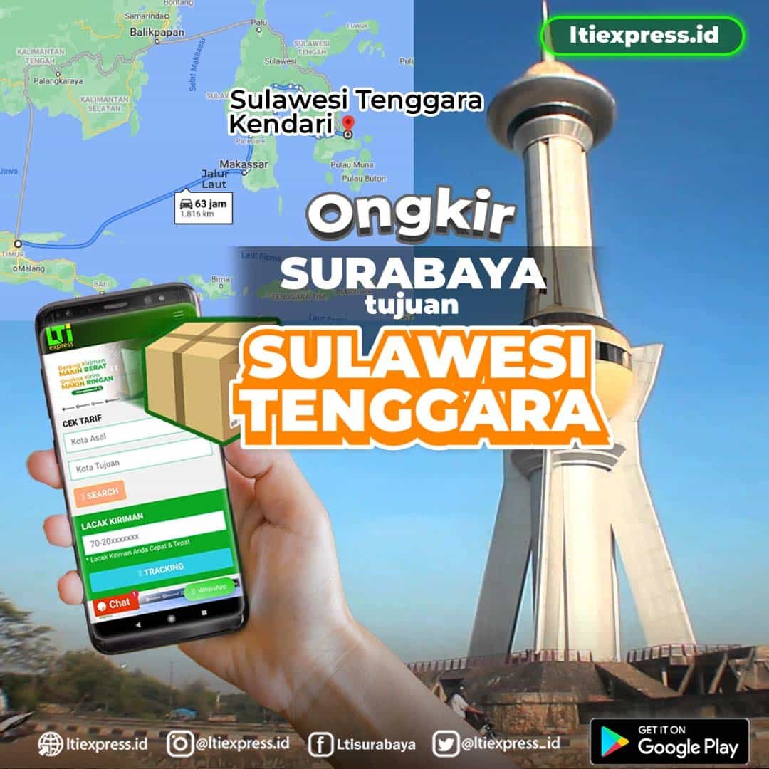 ongkir surabaya ke sulawesi tenggara