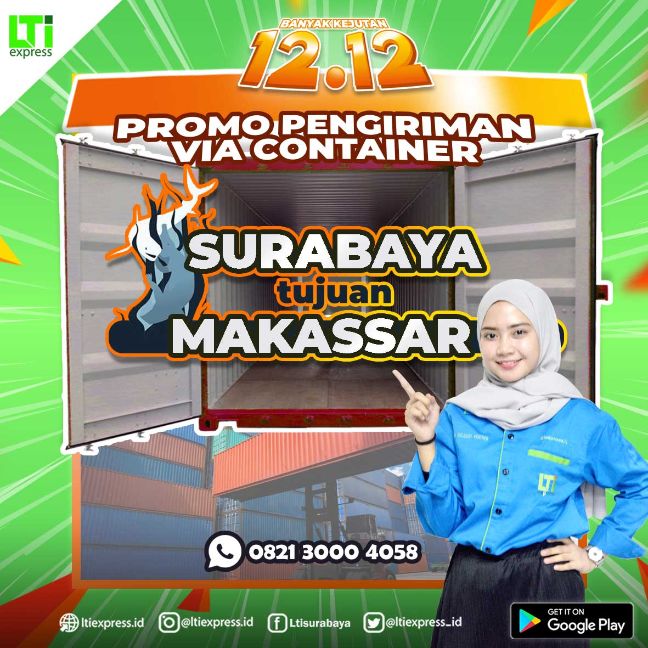 ekspedisi container surabaya makassar