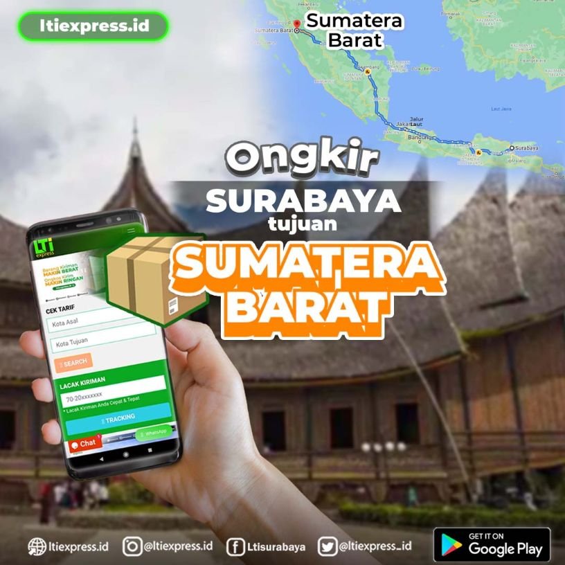 Pengiriman surabaya ke sumatera barat