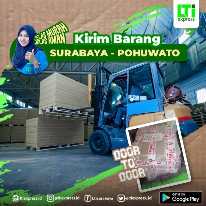ekspedisi surabaya pohuwato provinsi gorontalo