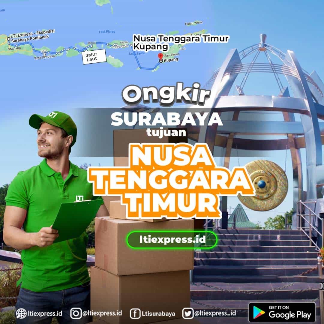 ongkir surabaya ke nusa tenggara timur