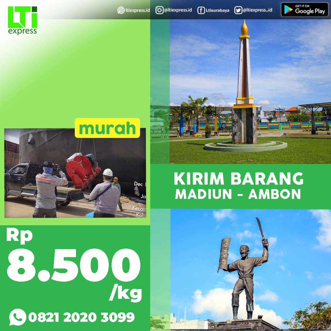 cargo murah madiun ambon