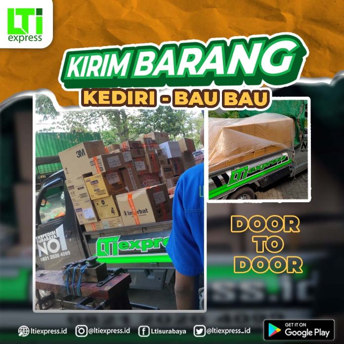 ekspedisi murah kediri ke baubau