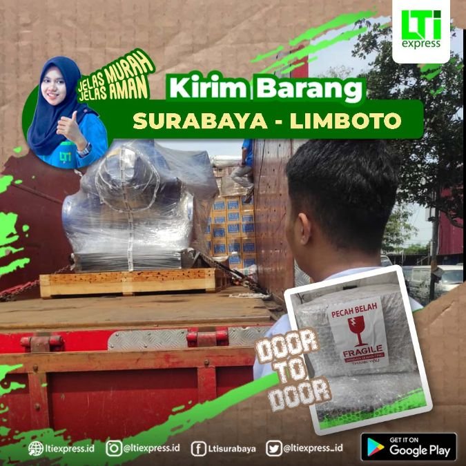 jasa pengiriman surabaya limboto