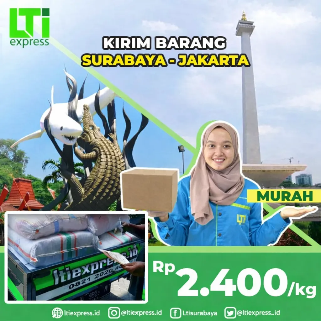 Ekspedisi Surabaya ke Jakarta Spesial Murah