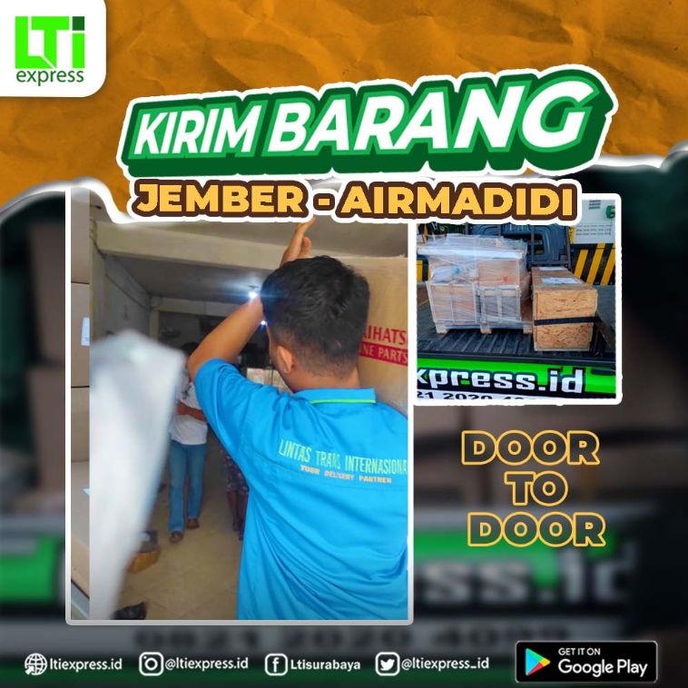 ekspedisi murah jember airmadidi
