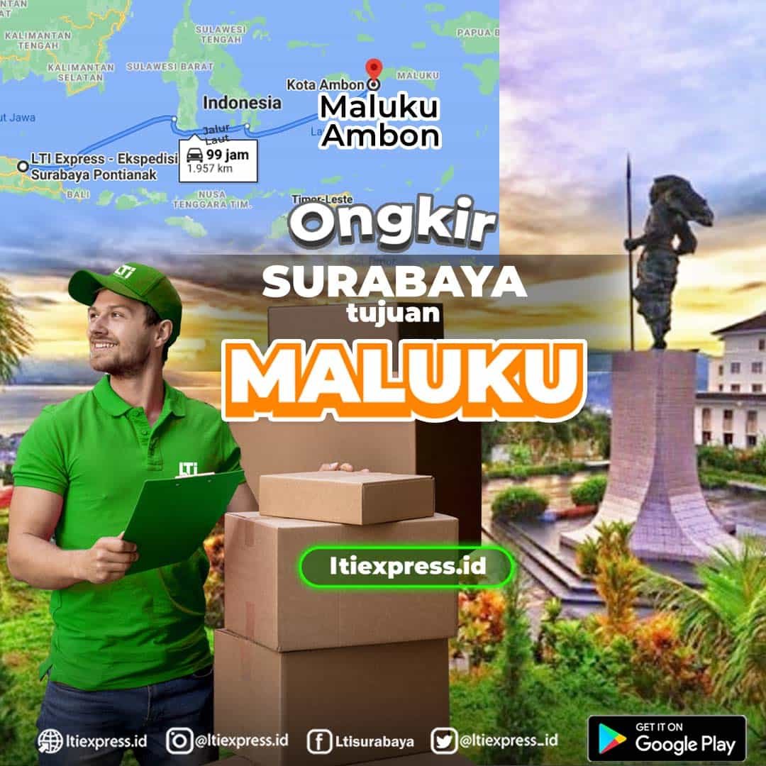 ongkir surabaya ke maluku