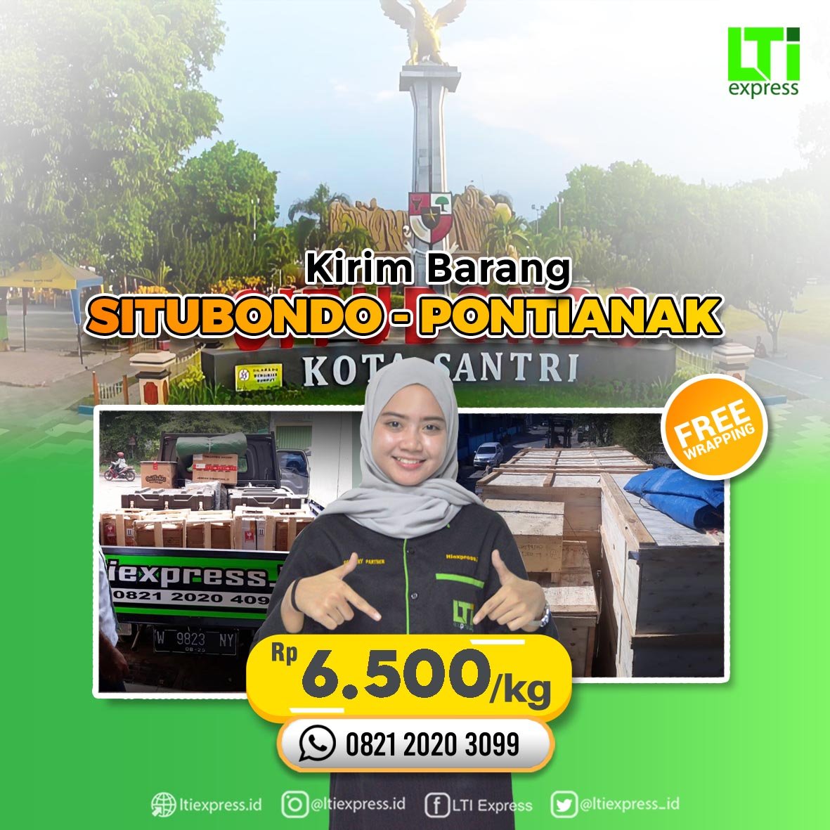 ekspedisi murah situbondo pontianak