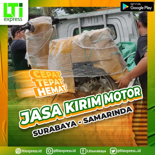 kirim sepeda motor surabaya samarinda