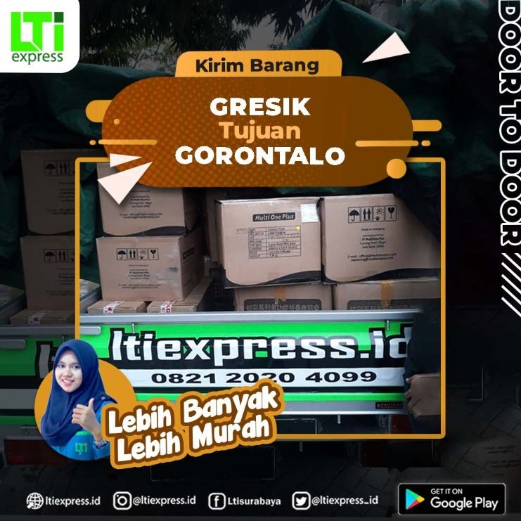ekspedisi gresik gorontalo