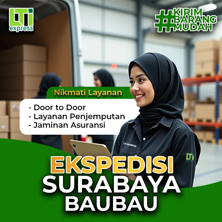 ekspedisi surabaya ke baubau murah