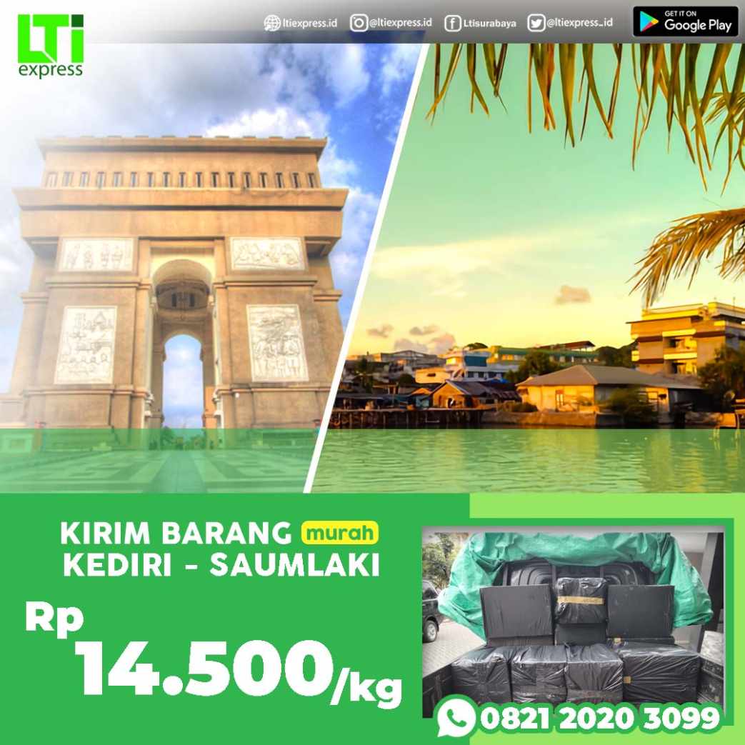 cargo murah kediri saumlaki