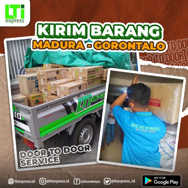 ekspedisi murah madura gorontalo