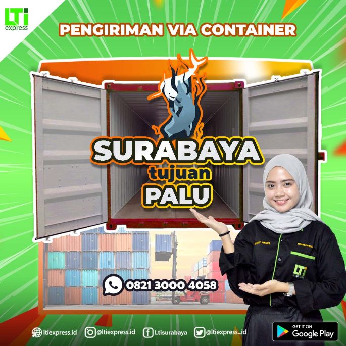 ekspedisi container surabaya palu