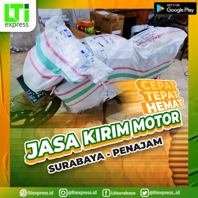 kirim motor surabaya penajam