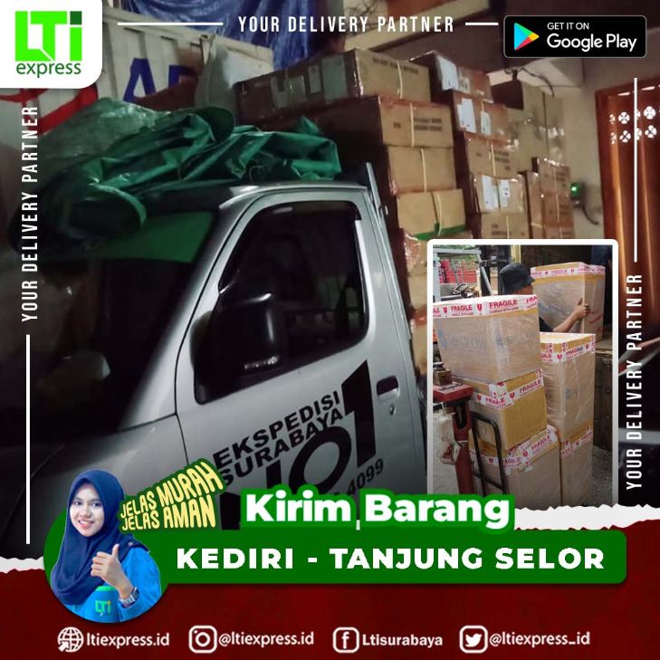 ekspedisi murah kediri ke tanjung selor