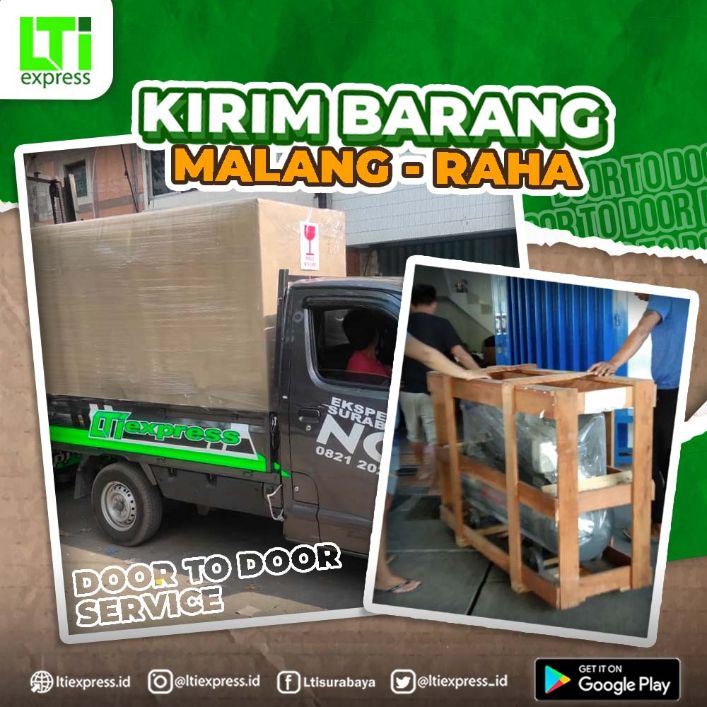 ekspedisi murah malang ke raha