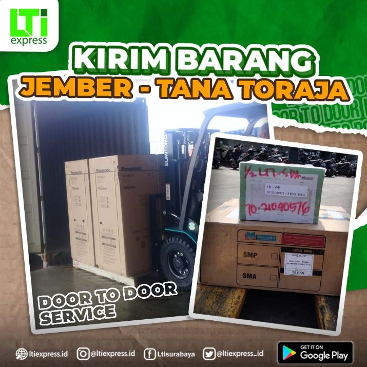 ekspedisi murah jember ke toraja utara