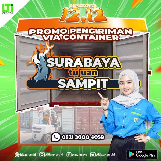 ekspedisi container surabaya sampit