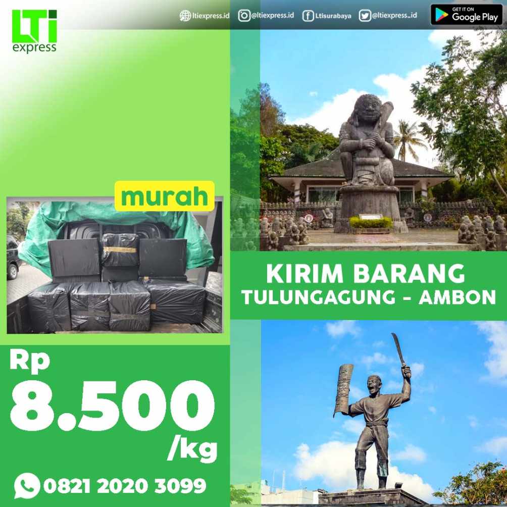 cargo murah tulungagung ambon