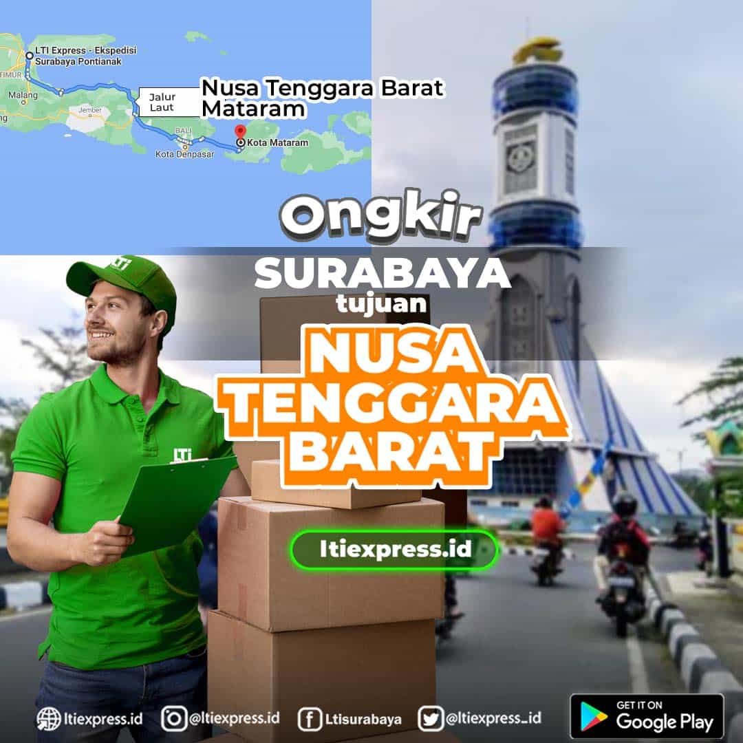 Ongkir Surabaya ke Nusa Tenggara Barat