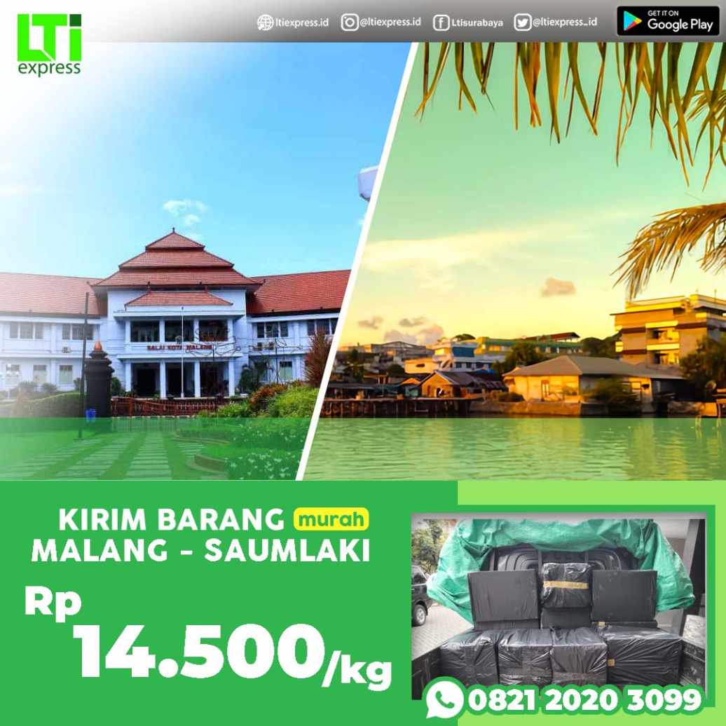 cargo murah malang saumlaki