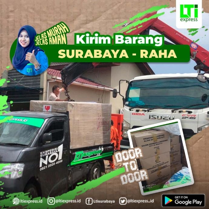 ekspedisi surabaya raha