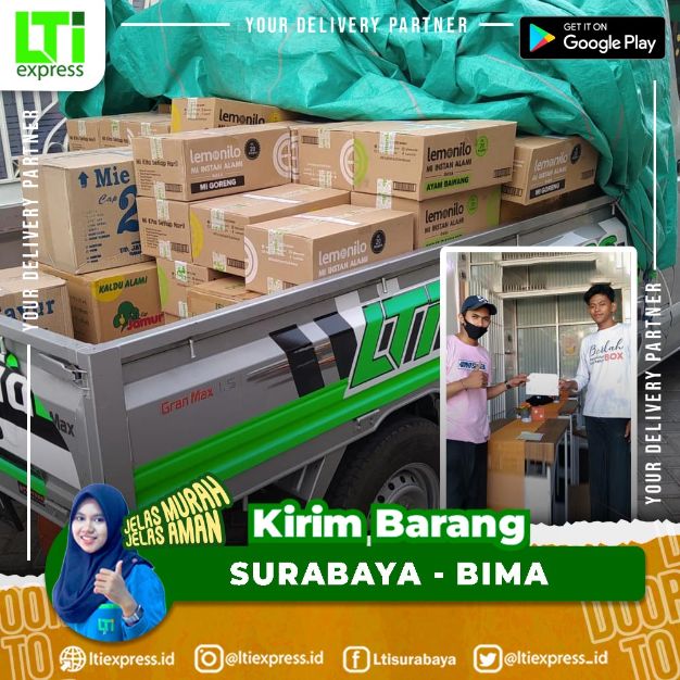 cargo murah surabaya ke bima