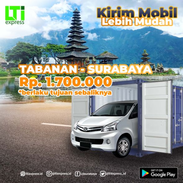 kirim mobil surabaya tabanan