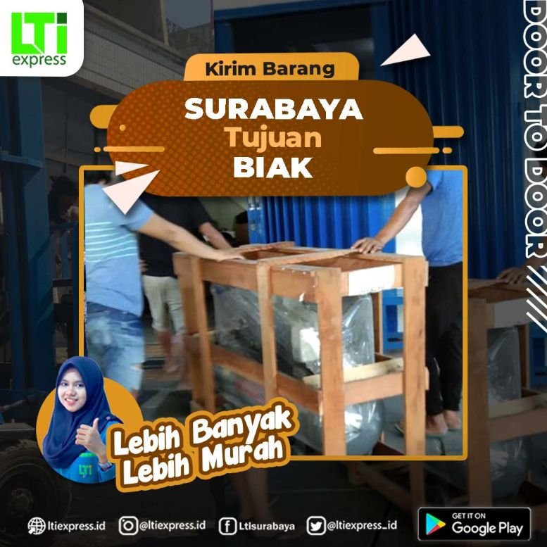 ekspedisi surabaya biak