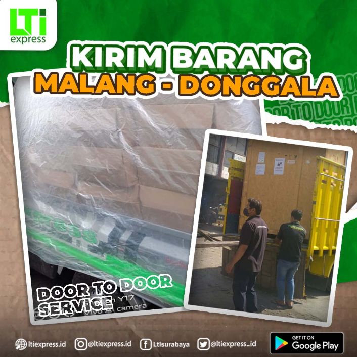 ekspedisi malang donggala