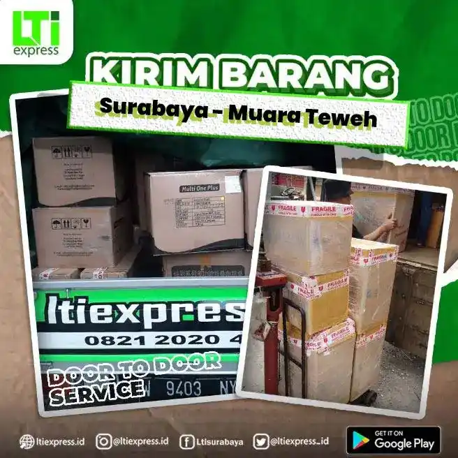 ekspedisi surabaya muara teweh