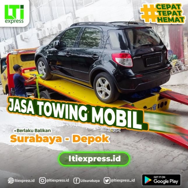jasa towing mobil surabaya depok